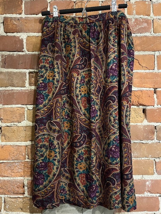 Alfred Dunner Dresses & Skirts - Vintage Alfred Dunner Paisley Botanical Pattern Skirt
